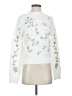 Francesca's Floral White Pullover Sweater Size S - photo 1