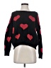 Miracle Hearts Black Pullover Sweater Size S - photo 1