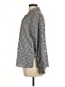 Philosophy Republic Clothing 100% Polyester Houndstooth Silver Long Sleeve Blouse Size M - photo 5