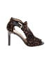 Louise Et Cie Animal Print Brown Heels Size EU 37 1/2 - photo 1