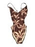 Kona Sol Print Brown One Piece Swimsuit Size 16 - photo 1
