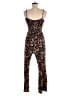 Angie 100% Rayon Paisley Brown Jumpsuit Size M - photo 2