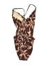 Kona Sol Print Brown One Piece Swimsuit Size 16 - photo 2