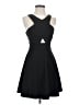 Lulus 100% Polyester Solid Black Cocktail Dress Size XS - photo 1