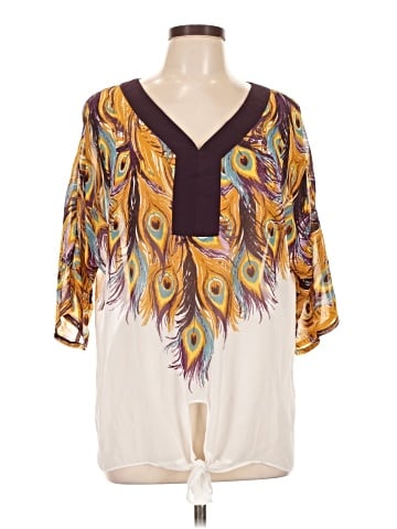 Charming Charlie 3/4 Sleeve Blouse (view 1)