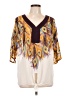 Charming Charlie 100% Polyester Ivory 3/4 Sleeve Blouse Size L - photo 1