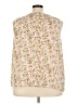 Nine West 100% Polyester Tan Sleeveless Blouse Size 3X - photo 2