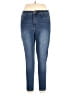 Curve Appeal Solid Blue Jeans Size 14w - photo 1