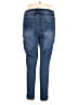 Curve Appeal Solid Blue Jeans Size 14w - photo 2