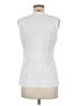 Tory Burch 100% Cotton White Sleeveless Button-Down Shirt Size 8 - photo 2