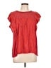 Knox Rose Red Short Sleeve Blouse Size L - photo 1