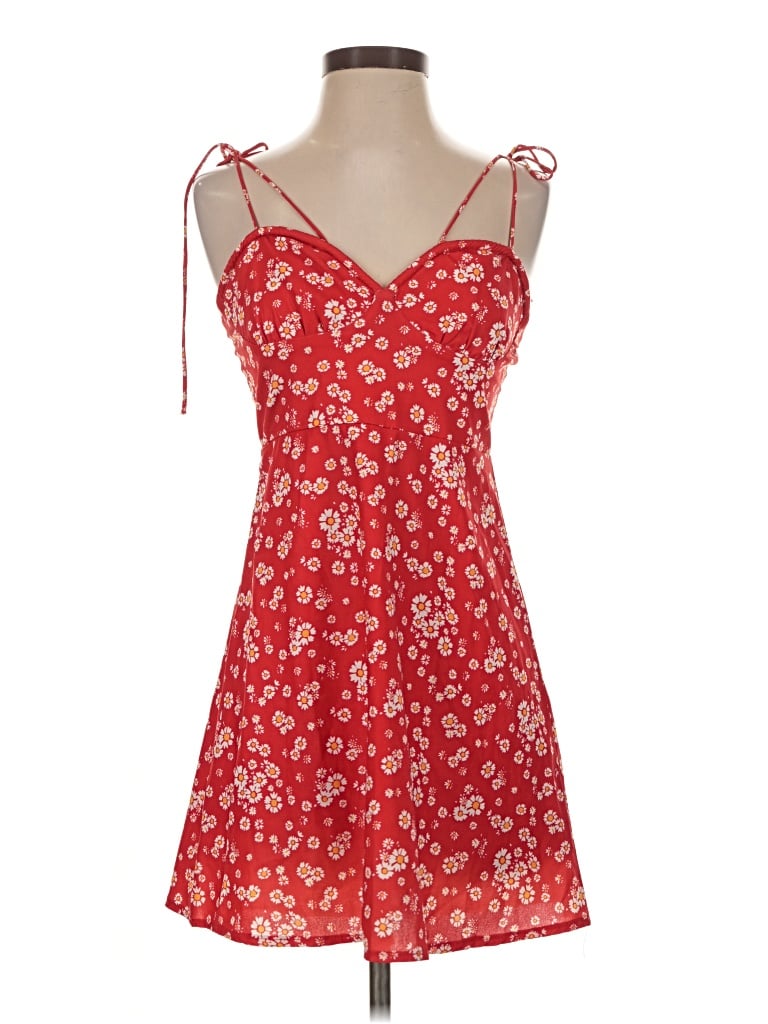 Pre-owned Polly Casual Dress In Red