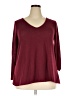 Laura Scott Burgundy Pullover Sweater Size XL (estimated) - photo 1