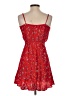 Express 100% Rayon Floral Red Casual Dress Size S - photo 2