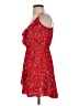 Express 100% Rayon Floral Red Casual Dress Size S - photo 5