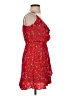 Express 100% Rayon Floral Red Casual Dress Size S - photo 4
