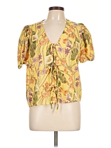 Rose + Olive Short Sleeve Blouse (view 1)