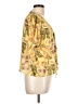 Rose + Olive Yellow Short Sleeve Blouse Size L - photo 4