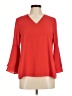 Alfani 100% Polyester Red 3/4 Sleeve Blouse Size 6 (petite) - photo 1