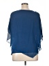 Alyx 100% Polyester Blue Short Sleeve Blouse Size 1X - photo 2