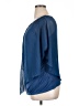 Alyx 100% Polyester Blue Short Sleeve Blouse Size 1X - photo 5
