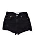 Zara Black Denim Shorts Size 4 - photo 1