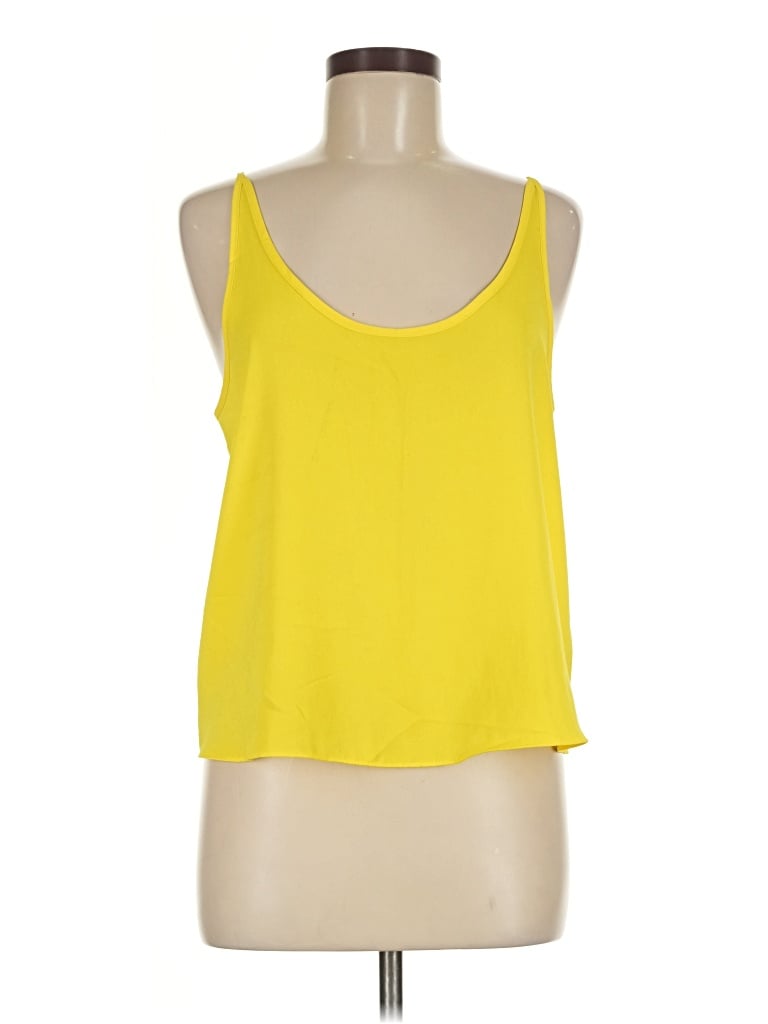 Pre-owned Primark Sleeveless Top Yellow Halter Neckline Tops