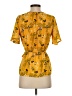 Sienna Sky 100% Polyester Yellow Short Sleeve Blouse Size XS - photo 2