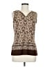 Axcess Brown Sleeveless Blouse Size M - photo 1