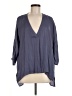 Glam 100% Polyester Gray 3/4 Sleeve Blouse Size M - photo 1