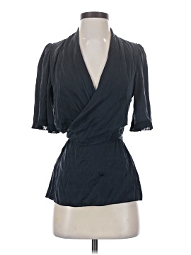 Bcbgmaxazria Short Sleeve Silk Top