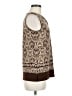 Axcess Brown Sleeveless Blouse Size M - photo 4