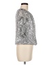 MSK Silver 3/4 Sleeve Blouse Size M - photo 4