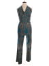 Ellen Tracy Paisley Teal Jumpsuit Size XL - photo 1