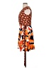 Taylor Graphic Orange Cocktail Dress Size XL (estimated) - photo 5