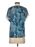 Ramy Brook 100% Polyester Blue Short Sleeve Blouse Size XS - photo 2