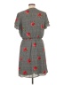 Luxology 100% Polyester Plaid Gray Casual Dress Size 10 - photo 2