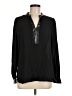 Anne Klein 100% Polyester Black Long Sleeve Blouse Size M - photo 1