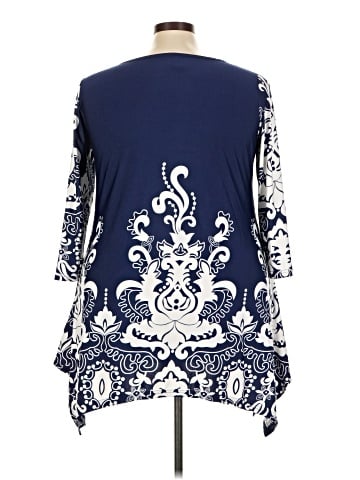 White Mark Long Sleeve Blouse (view 2)