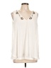 Alfani 100% Polyester Ivory Sleeveless Blouse Size L - photo 1