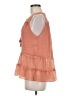 Alice + Olivia 100% Recycled Polyester Orange Sleeveless Blouse Size M - photo 5