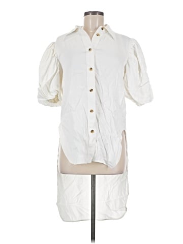 Khaite 3/4 Sleeve Button-Down Shirt (view 1)