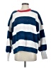 Maeve 100% Polyester Stripes Blue Pullover Sweater Size S - photo 1