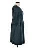 Eddie Bauer Chevron-herringbone Teal Casual Dress Size M - photo 4