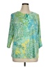 Susan Graver Green 3/4 Sleeve T-Shirt Size 1X - photo 1