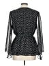 Weston 100% Polyester Black Long Sleeve Blouse Size L - photo 2