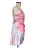 Unbranded 100% Polyester Tie-dye Pink Cocktail Dress Size M - photo 4
