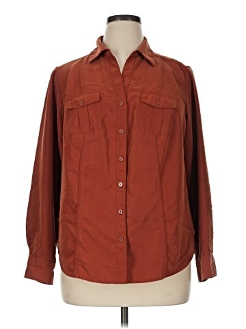 DressBarn Long Sleeve Button-Down Shirt (view 1)