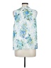 Skies Are Blue 100% Polyester Blue Sleeveless Blouse Size M - photo 2
