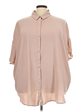 Treasure & Bond 3/4 Sleeve Button Down Shirt